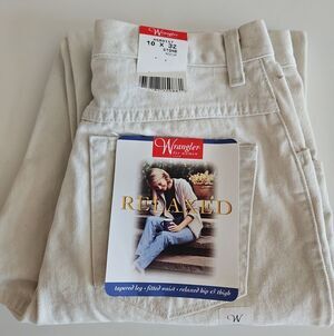 Wrangler Stone White Relaxed Jeans